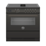 90 cm Air-Tec cooker with induction top and integrated hood, electronic oven
